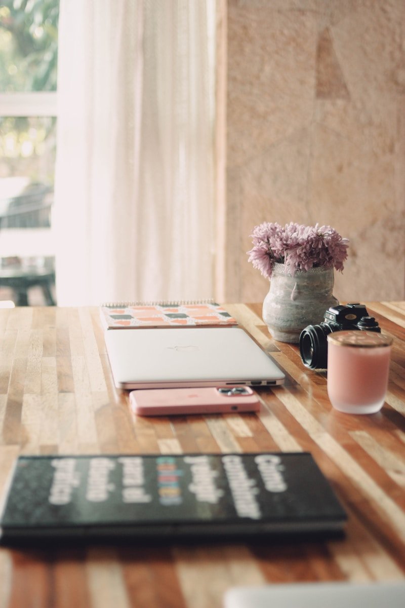 Tablet and coffee on a table — manage your calendar anywhere